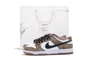 Nike Кроссовки для скейтбординга Dunk, устойчивые к истиранию, унисекс, темно-коричневые