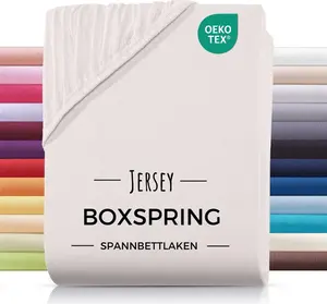 Простыня на резинке из джерси для кровати с пружинным блоком, 180х200, 180х220, 200х200, 200х200, изготовлена из 100% хлопка. Carpe Sonno