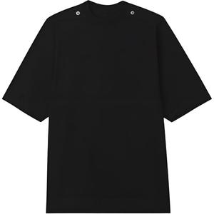 RICK OWENS Футболка мужская Black Crew Neck Moderate Straight Fit