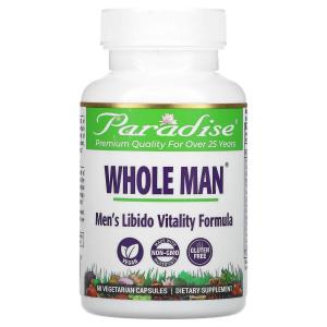 Paradise Herbs Whole-Man Rhino-Virility Formula 60 Vegetarian Capsules