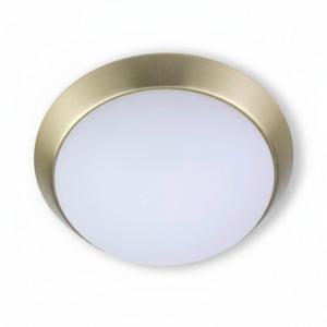 Потолочный светильник, полностью стеклянные плафоны, 30/10 см Niermann, белый/латунный