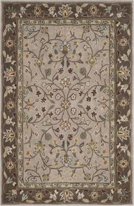 Ковер SAFAVIEH, 122 x 183 см, Total Performance Collection, Ivory & Taupe, ручной работы в восточном стиле, не линяет и прост в уходе, идеален для помещений с высокой проходимостью: прихожая, гостиная, спальня (TLP722B)