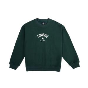 Converse Свитшот мужской темно-зеленый
