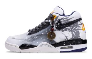 Nike Легаси лонг ин мид топ винтажные баскетбольные кроссовки мужские black white gray