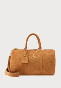 Замшевая дорожная сумка с монограммой, средний размер, унисекс. Jordan, Cognac