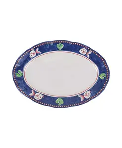 Овальное блюдо из меламина кампаньи песче Vietri, pesce