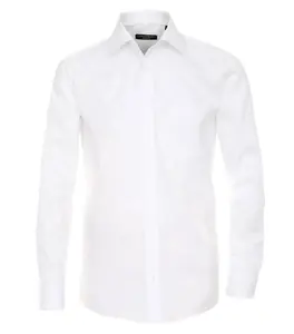 Деловая рубашка CASAMODA "Деловая рубашка CASAMODA удлиненные рукава 72см однотонная", белый