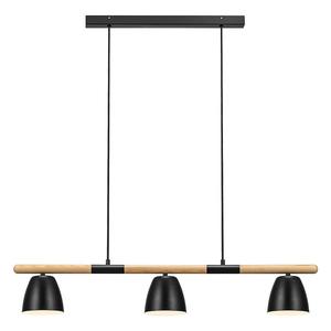 Подвесной светильник Nordlux Theo, сталь/дерево - 3 пламени