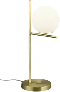 Лампа настольная Trio Leuchten Pure, messing / weiß