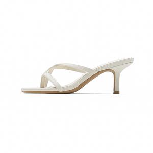 Женские слайдеры Zubimei черный/серебристый/белый