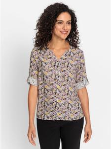 Блузка с принтом цвета желтой гортензии WITT WEIDEN