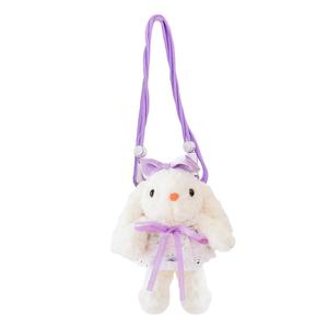 Плюшевая игрушка кролик с висячими ушами, высота 17 см FANNIKEER, фиолетовый