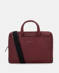 Держатель для документов унисекс из бычьей кожи бордового цвета Scharlau, цвет Burdeos