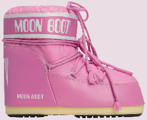 Нейлоновые низкие ботинки Moon Boot Icon, розовые