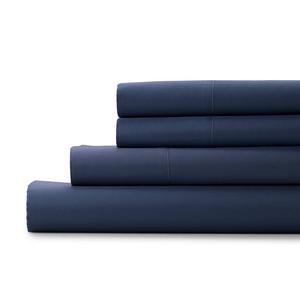 Sonoma Goods For Life Набор простыней или наволочек Easy Care плотностью 525 нитей, темно-синий