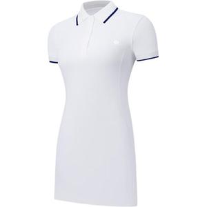 Lululemon Женское платье с коротким рукавом White/Casual Blue/WHT/CLBL