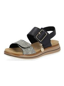 Классические босоножки remonte, черный/белый