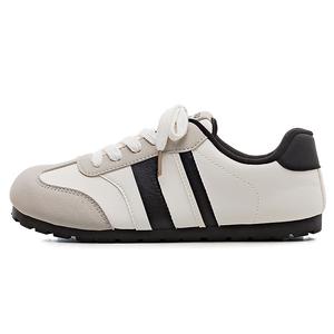 HUANQIU Легкие дышащие нескользящие лоу-топы Casual Shoes женские бело-черные