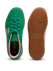 Кроссовки из кожи Палермо Puma, archive green-pinkscape
