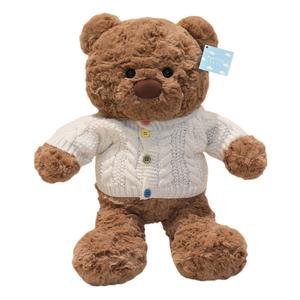 Разноцветный свитер медведь, креативный свитшот медведь в стиле хилинг, милые плюшевые куклы медведи высотой 38см FANNIKEER