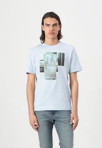 Футболка TOM TAILOR Print T-shirt, Light Metal Blue/Light Blue