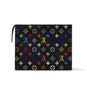 LOUIS VUITTON Косметичка Takashi Murakami черная разноцветная