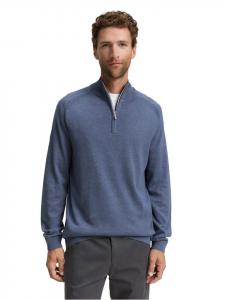 Свитер BASIC KNIT TROYER синего цвета Tom Tailor