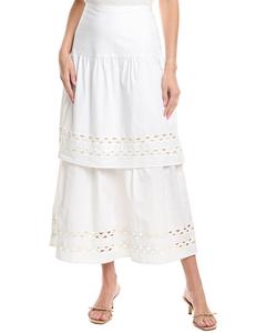 Юбка миди Sail to Sable Ric-Rac, белый