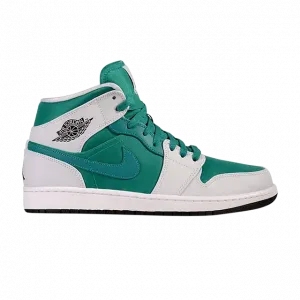 Кроссовки Air Jordan 1 Mid 'Lush Teal', зеленый