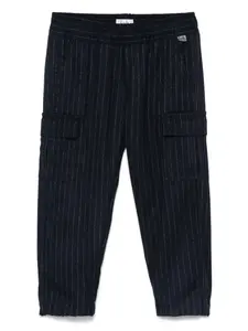 Брюки карго в тонкую полоску Il Gufo, синий