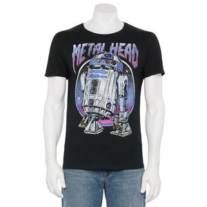 Мужская футболка с изображением металлического дроида «Звездные войны» Star Wars, черный