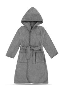 Детский халат из натурального хлопка Любляна Normani, светло-серый