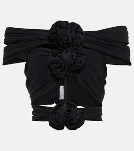 Кроп-топ с вырезом на плечах Magda Butrym