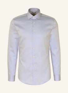 Рубашка деловая облегающая Seidensticker, голубой