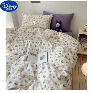 Disney Комплект постельного белья 1,2 м, 4 предмета: пододеяльник 150x200 см, простыня, 2 наволочки, цвет FH Menglu, класс А, для мамы и малыша