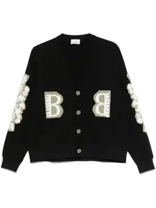Кардиган с вышитым логотипом Barrie, черный