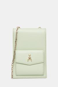 Кожаная сумка Patrizia Pepe, зеленый