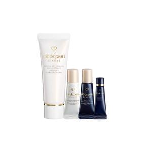 Radiant Vitality Protective Emulsion Brightening Hydrating And Repairing Clé De Peau Beauté, [4-piece set] day lotion+синий lotion * primer+cleanser (moisturizing)