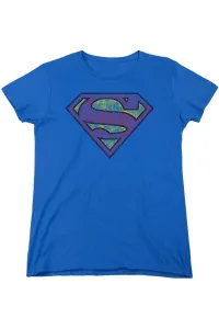Женская футболка Superman Tattered Shield с коротким рукавом Gildan