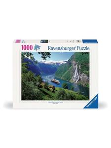 Пазл Ravensburger, 1000 деталей, «Норвежский фьорд», цветной