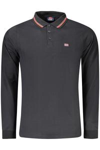 Мужское поло Norway 1963 с длинным рукавом хлопковое, черный