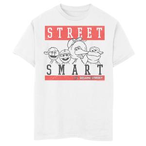 Футболка с умным плакатом и графическим рисунком «Улица Сезам» для мальчиков 8–20 лет Good Hood Street Licensed Character