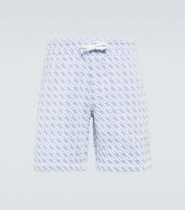 Afador хлопковые махровые шорты Orlebar Brown, синий