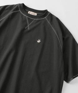 Футболка поло с коротким рукавом реглан, вышивка, флис BEVERLY HILLS POLO CLUB, угольно-серый