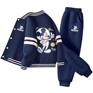 Детская повседневная спортивная одежда Disney, синий