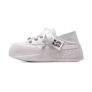 Скользоустойчивые амортизирующие легкие дышащие лоу-топ скейтборд кроссовки женские KEJIANNI, розовые