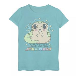 Футболка с милым рисунком Джаббы Хатта для девочек 7–16 лет, с рисунком «Звездные войны» Star Wars