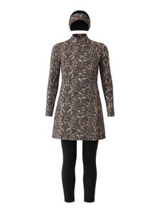 Купальник C&City Hijab, серо-коричневый