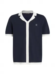 Рубашка поло Resort на пуговицах Karl Lagerfeld, синий