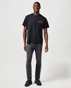 Мужские узкие джинсы Larston серого цвета Wrangler, темно-серый